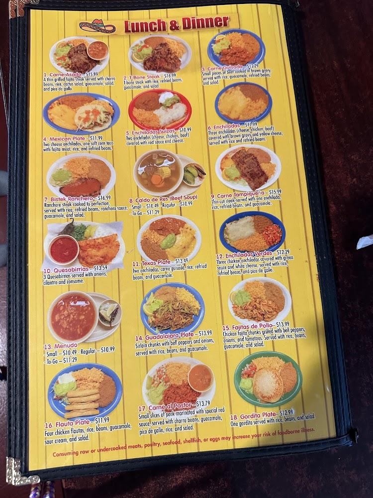 Guadalajara Mexican Grill Menu image 3